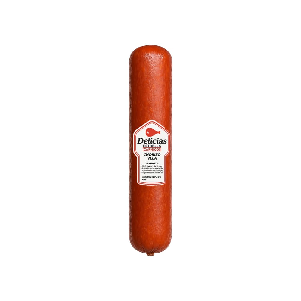 Chorizo tipo vela Delicias Estrella (600 g / 1.32 lb) - Imagen 1