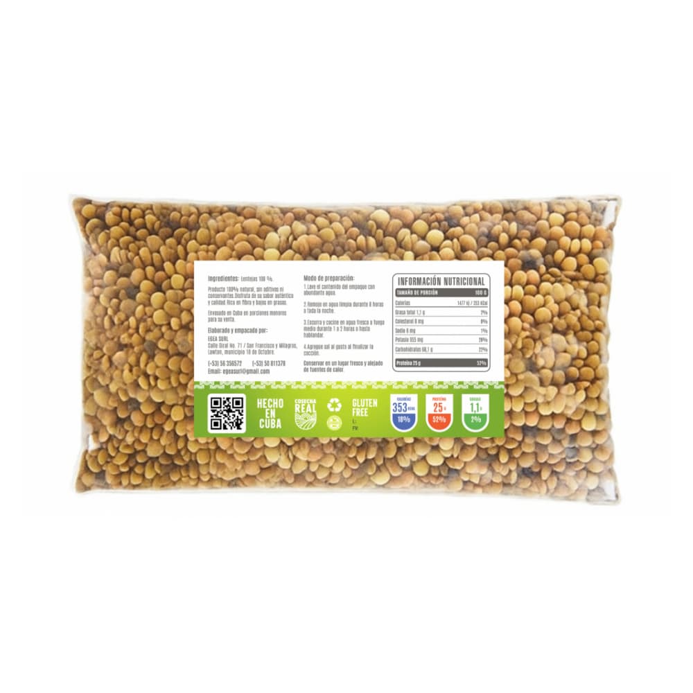 Lentejas Cosecha Real (3 x 1 kg / 2.2 lb) - Miniatura 3