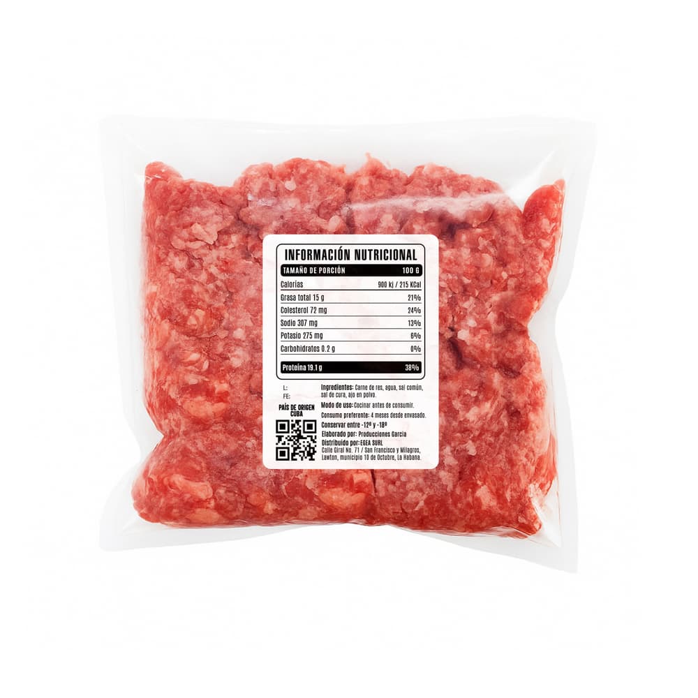 Picadillo de res de segunda EGEA (5 x 1 kg / 2.2 lb) - Miniatura 3