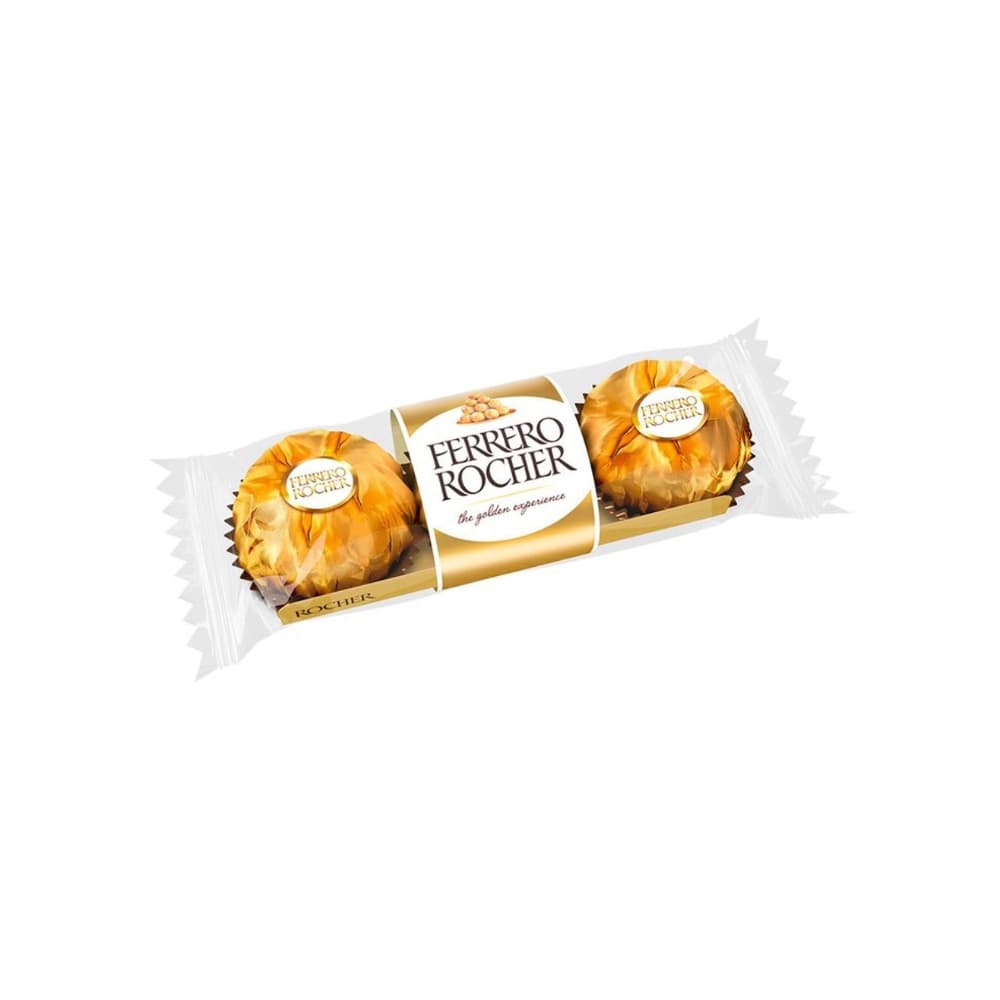 Bombones de chocolate con avellana y galleta Ferrero Rocher (37.5 g / 1.32 oz) - Miniatura 1