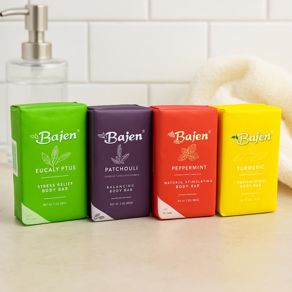 Jabón de tocador especial cúrcuma Bajen (3 x 200 g / 7.05 oz) - Miniatura 3