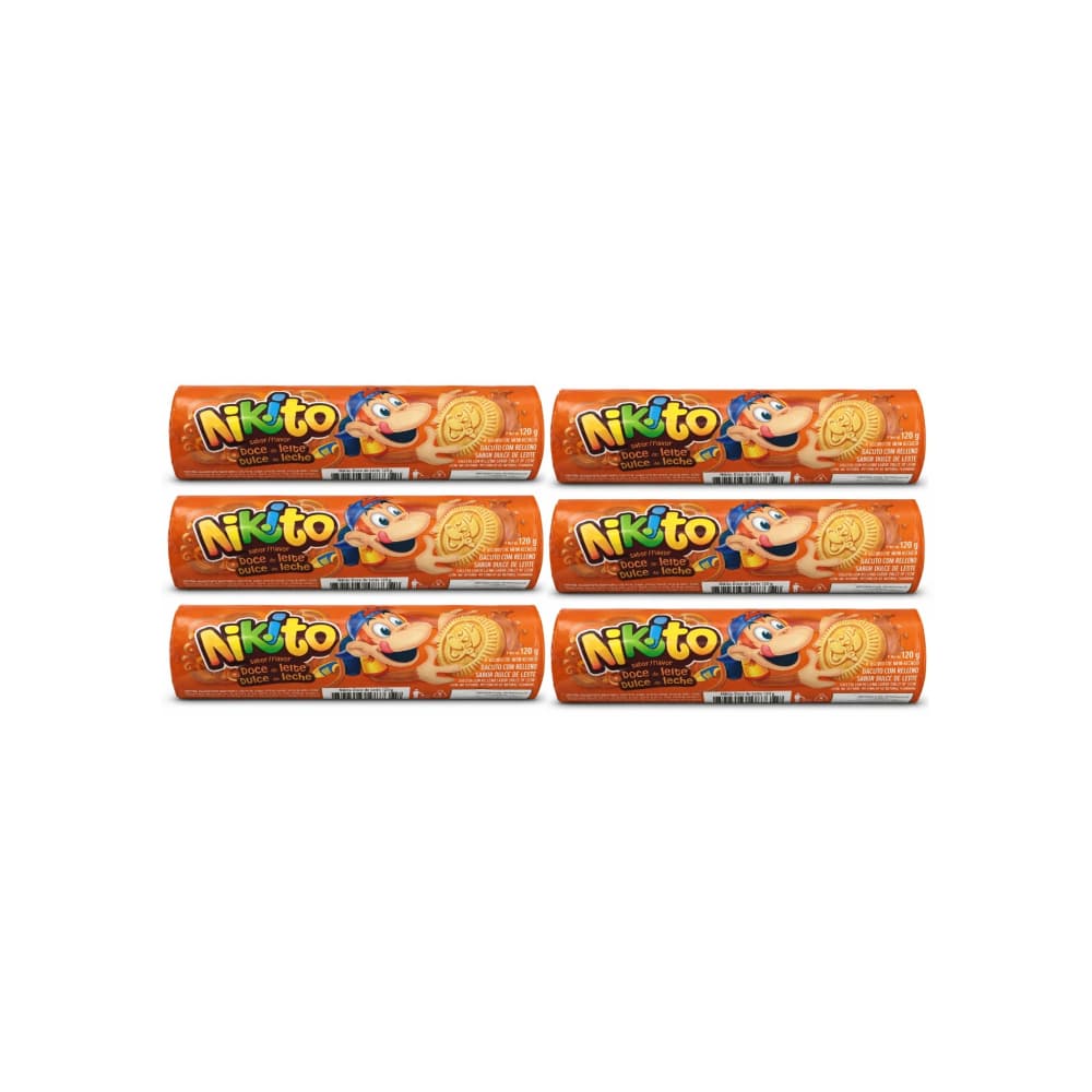 Galletas dulces con crema sabor a dulce de leche Nikito (6 x 120 g / 4.23 oz) - Miniatura 1