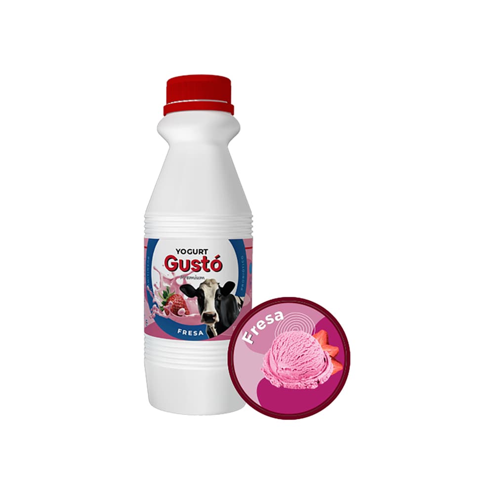 Yogurt probiótico de fresa Gustó Premium (500 ml) - Miniatura 2