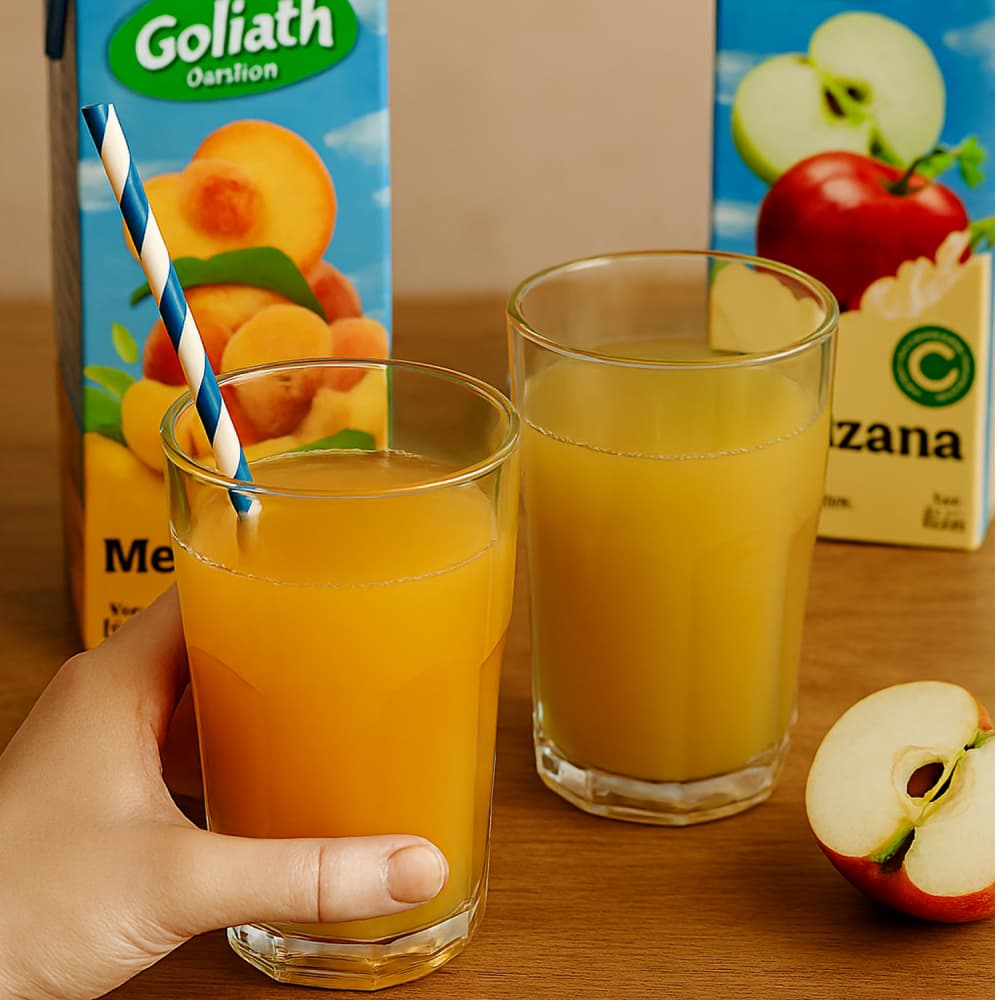Jugos mixtos sabor a manzana + melocotón Goliath - Miniatura 4