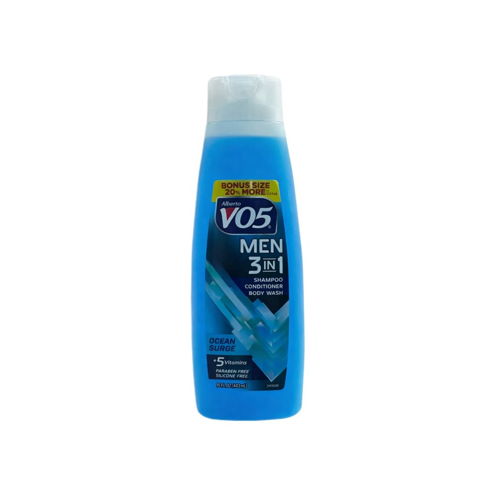 Champú - acondicionador - gel de baño 3 en 1 Ocean Surge Alberto VO5 (443 ml / 15 fl oz) - Imagen 1