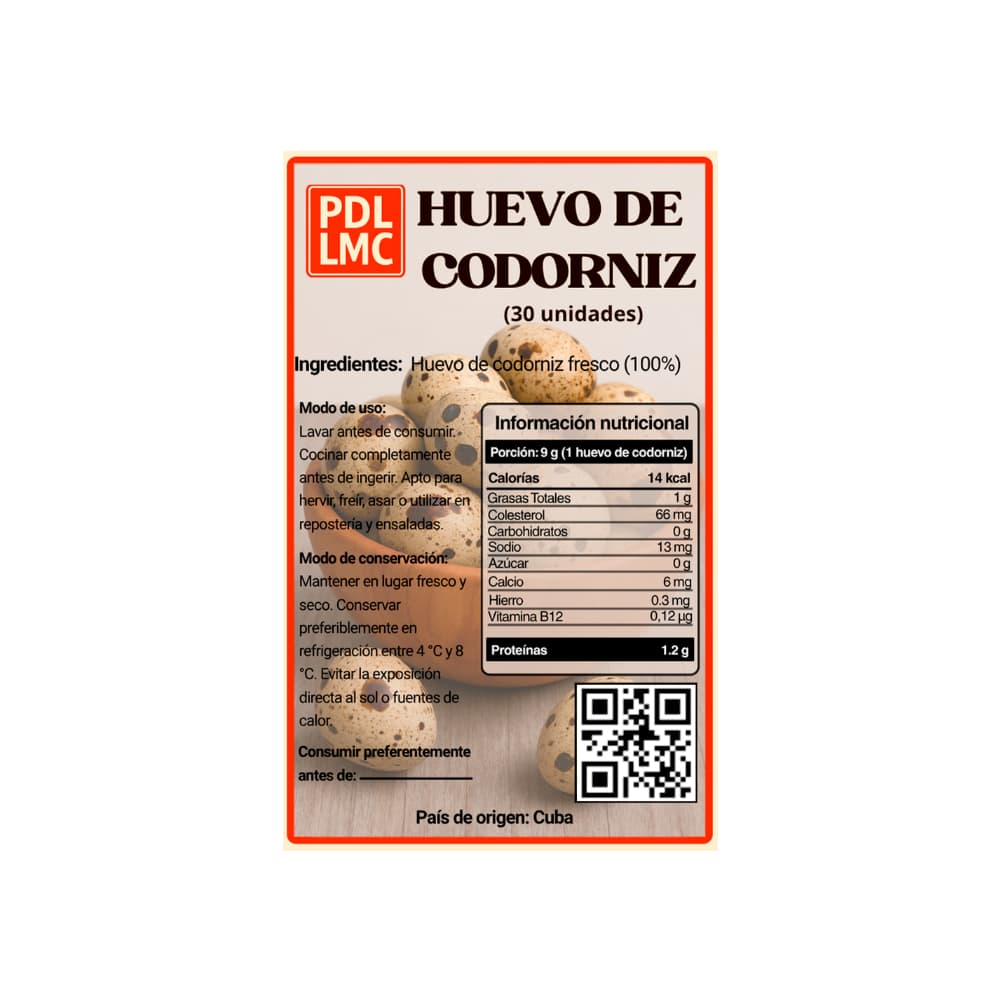 Huevo criollo de codorniz PDL LMC (30 U) - Miniatura 4
