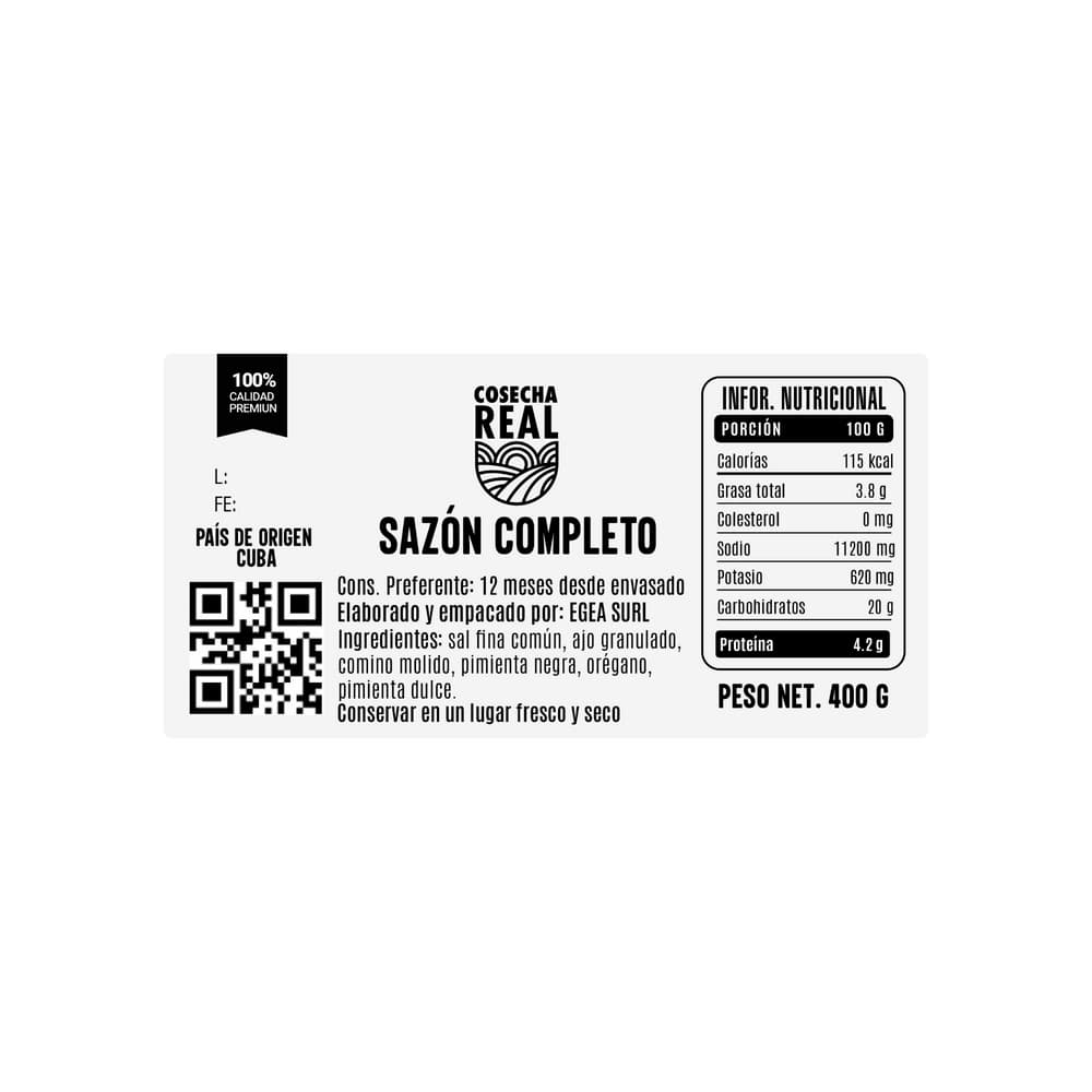 Sazón completo Cosecha Real (400 g / 14.1 oz) - Miniatura 3