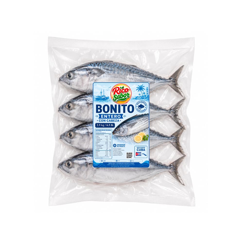 Bonito entero con cabeza Rico Sabor (2.9 kg / 6.5 lb) - Miniatura 1