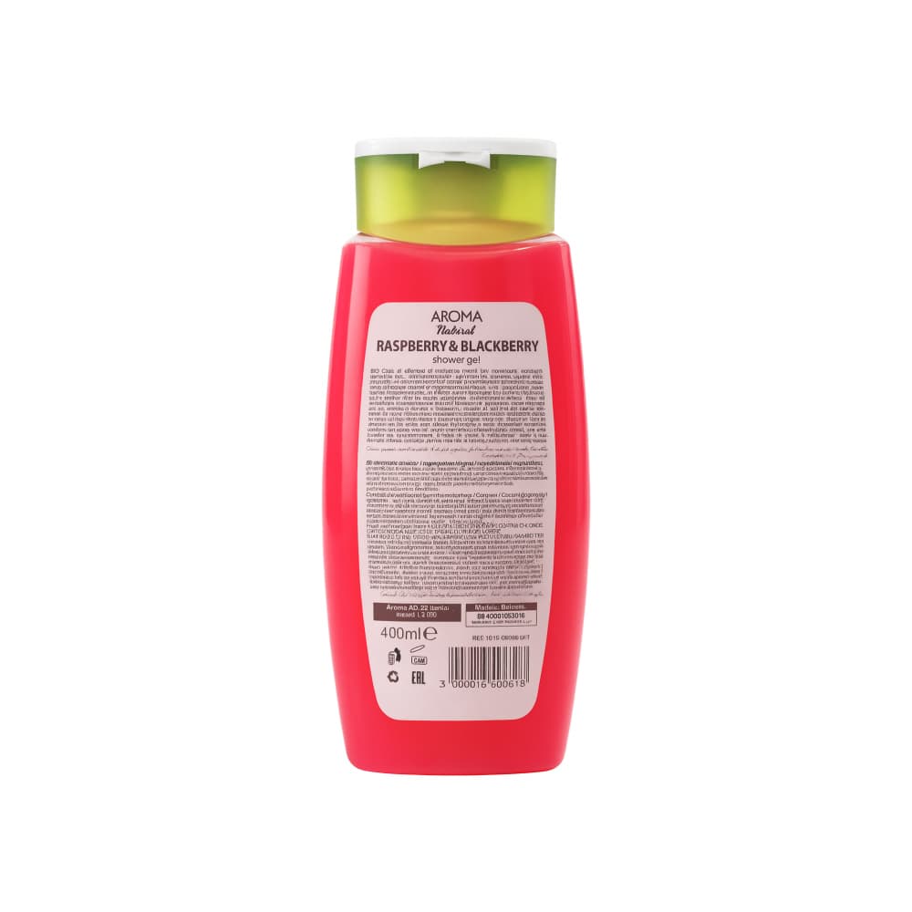 Gel de baño de frambuesa y mora Aroma Natural (400 ml) - Miniatura 2