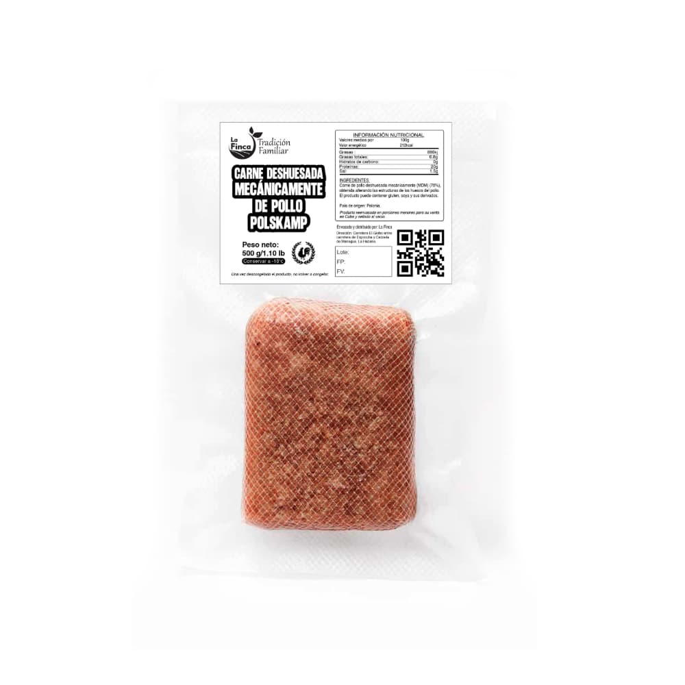 Carne deshuesada mecánicamente de pollo polskamp La Finca (500 g / 1.1 lb) - Miniatura 2