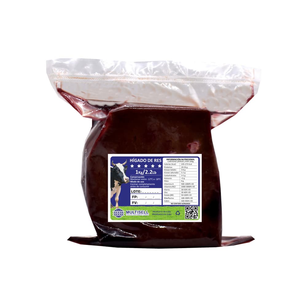 Hígado de res Multisell (1 kg / 2.2 lb) - Miniatura 2