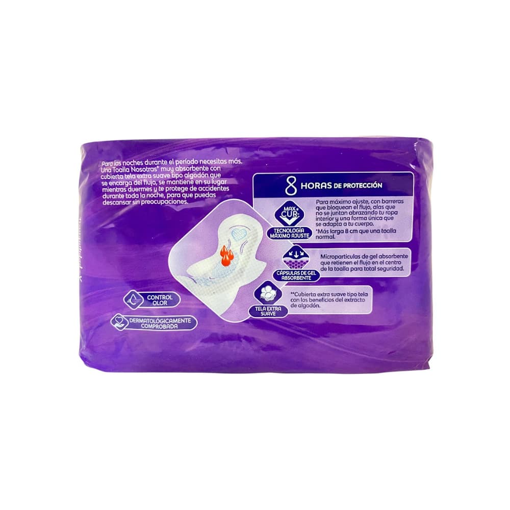 Toallas íntimas nocturna con tela Nosotras (10 U) - Miniatura 2