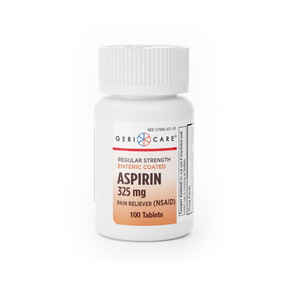 Aspirina. Ácido acetilsalicílico 325 mg Gericare (100 tabletas) - Miniatura 1