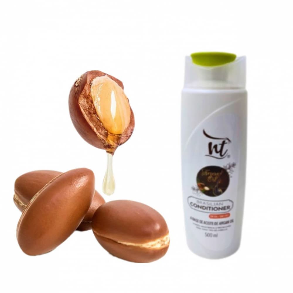 Acondicionador sin sal a base de aceite de argán Brazilian Wow NT (500 ml / 17.6 fl.oz) - Miniatura 2