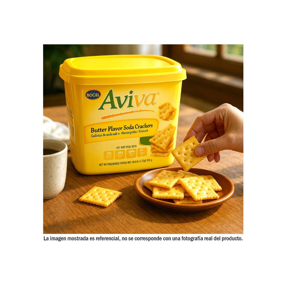 Galletas de soda sabor mantequilla Aviva (540 g / 1.19 lb) - Miniatura 4