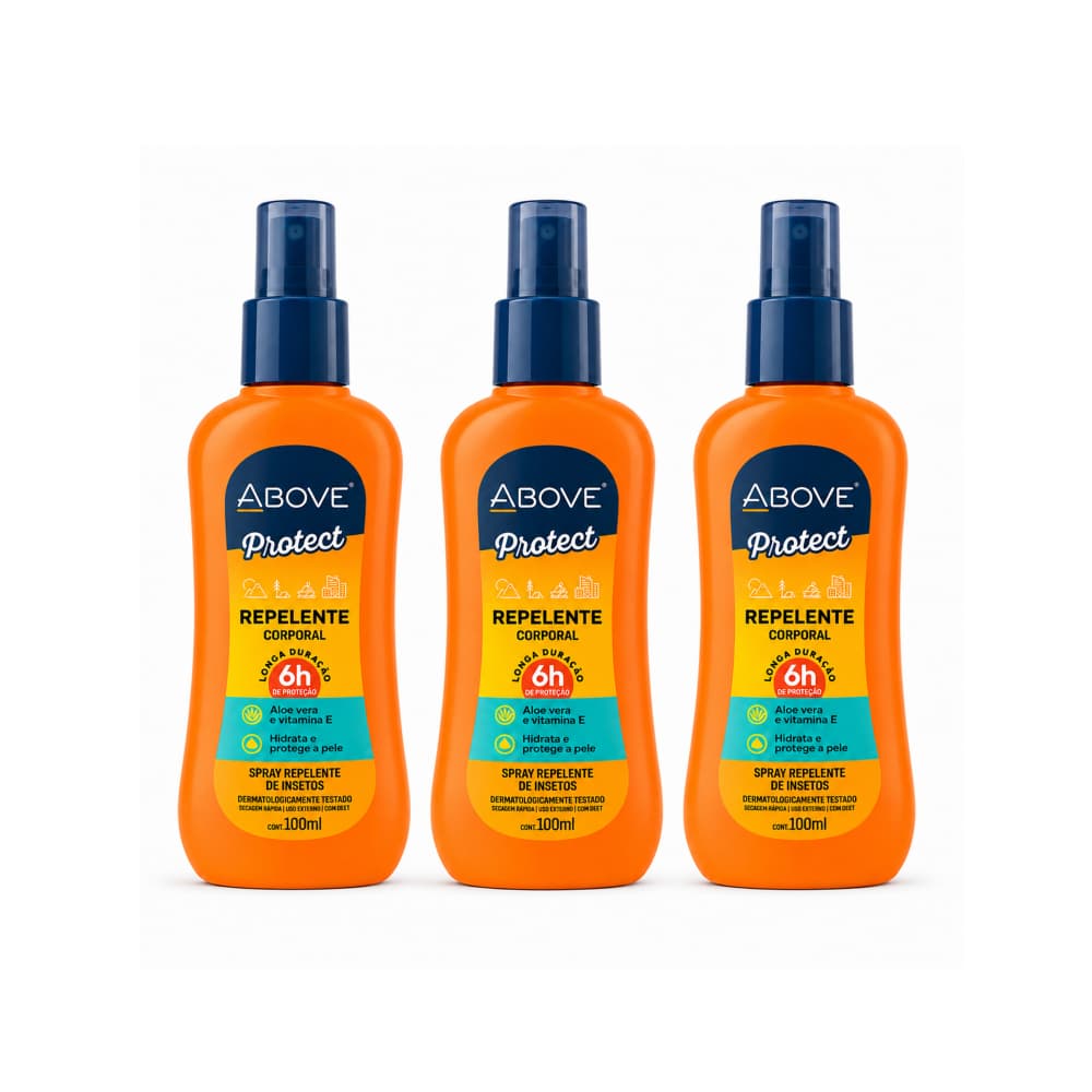 Repelente aerosol Above Protect (3 x 100 ml) - Miniatura 1