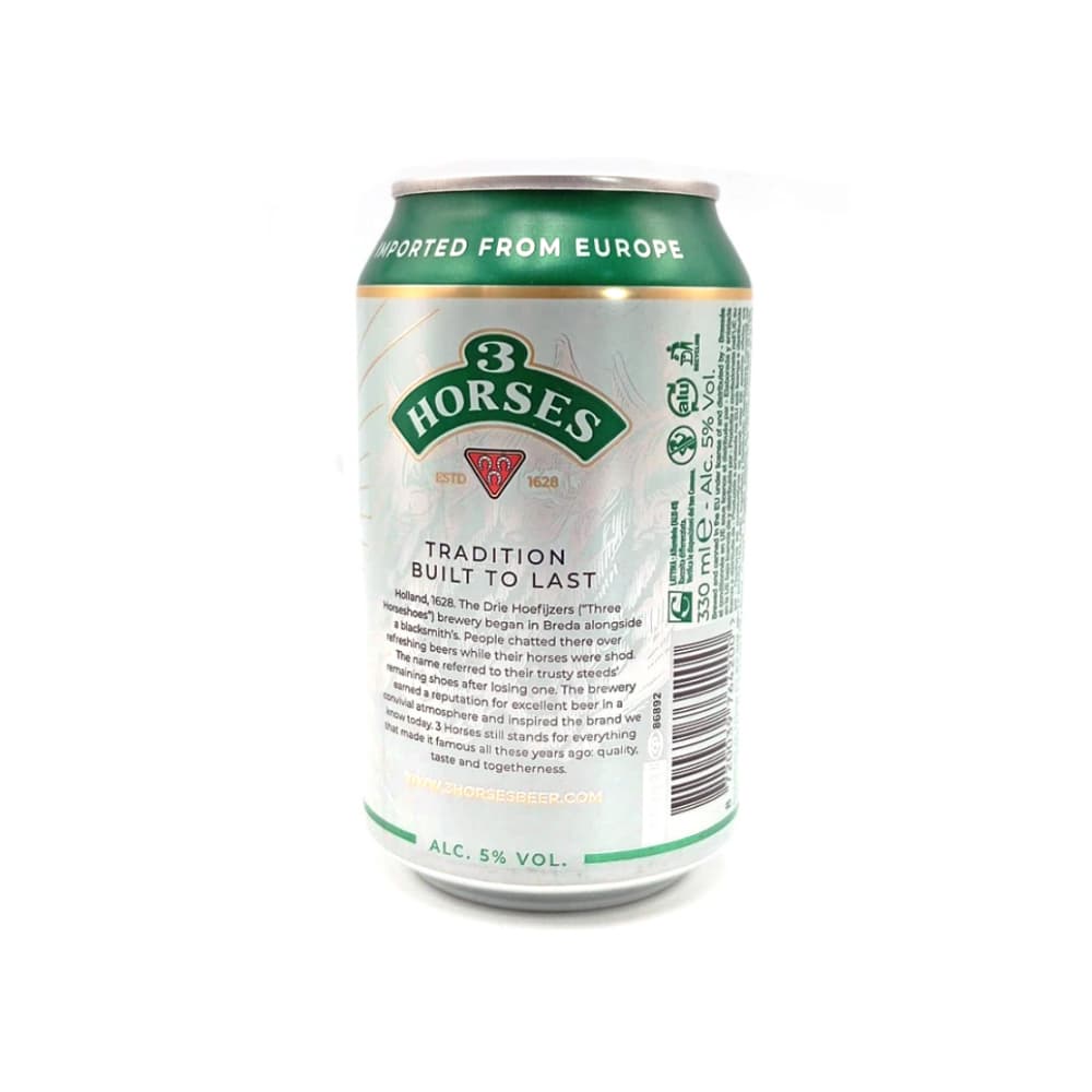 Cerveza 3 Horses (6 x 330 ml / 11.64 fl oz) - Miniatura 2