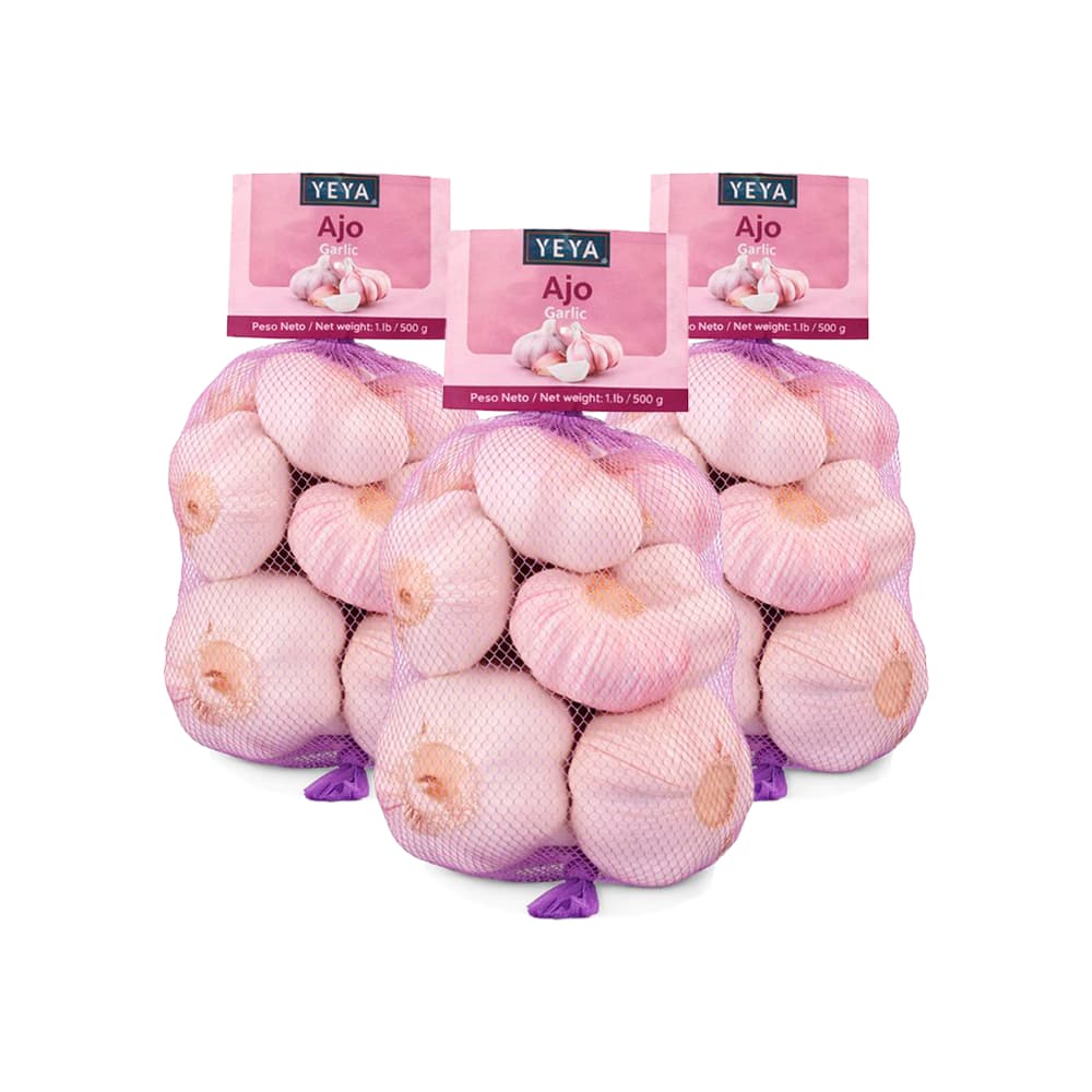 Cabezas de ajo importado YEYA (3 x 500 g / 1.1 lb) - Miniatura 1
