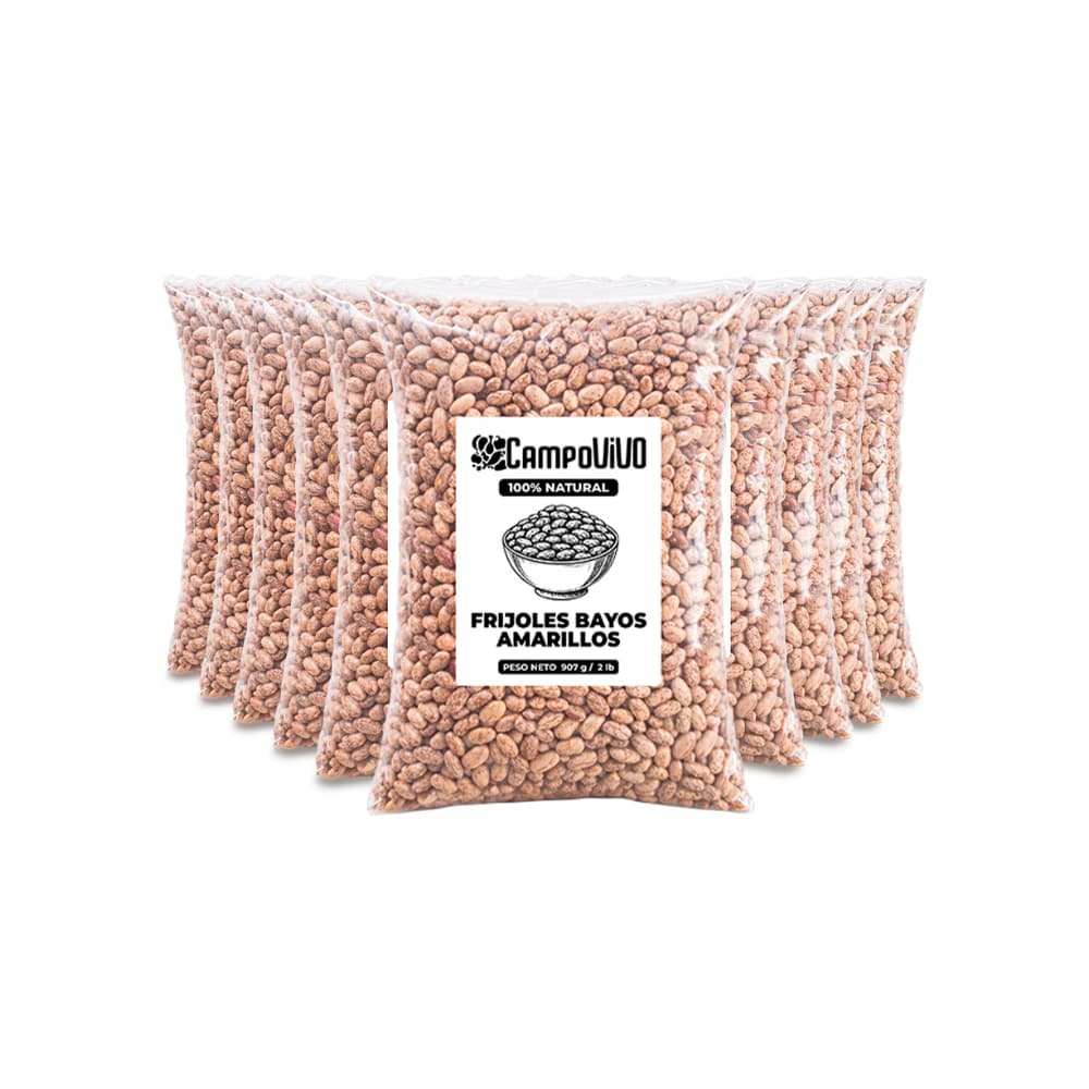 Frijoles bayos amarillos Campo Vivo (10 x 907 g / 2 lb) - Miniatura 1