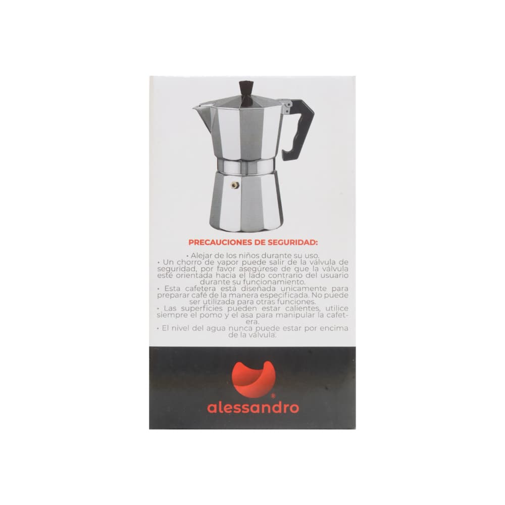 Cafetera italiana de aluminio de 1 tazas Alessandro - Miniatura 4