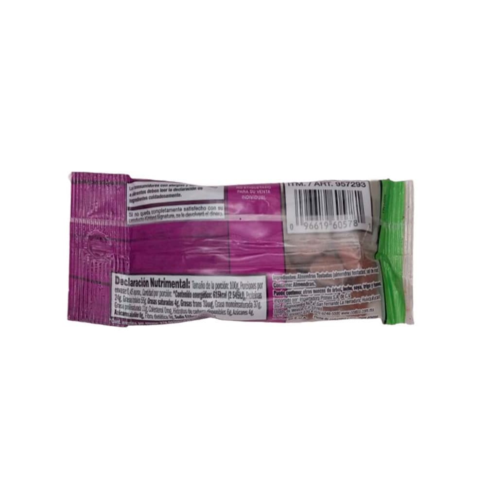 Almendras tostadas y saladas Kirkland (45.35 g / 1.59 oz) - Miniatura 2