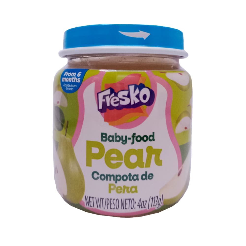 Compota de pera Fresko (113 g / 4 oz) - Imagen 1
