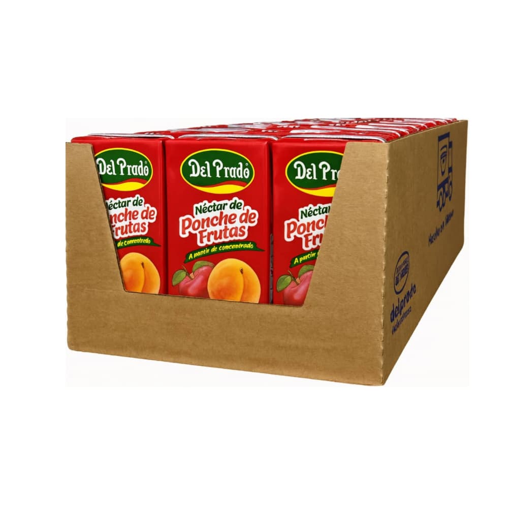 Néctar de ponche de frutas Del Prado (24 x 200 ml) - Imagen 1