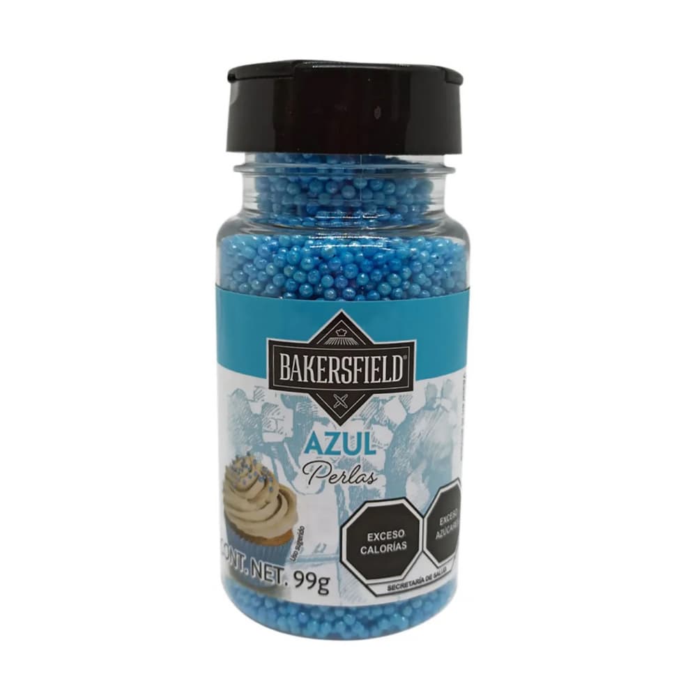 Perlas azules para decorar postres Bakersfield (99 g / 3.5 oz) - Miniatura 4