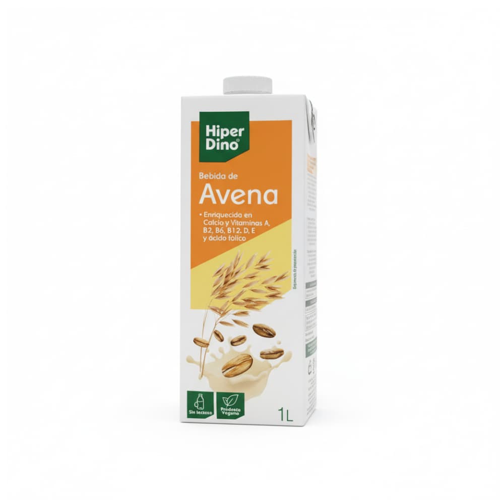 Bebida de avena enriquecida Hiper Dino (1 L) - Imagen 1