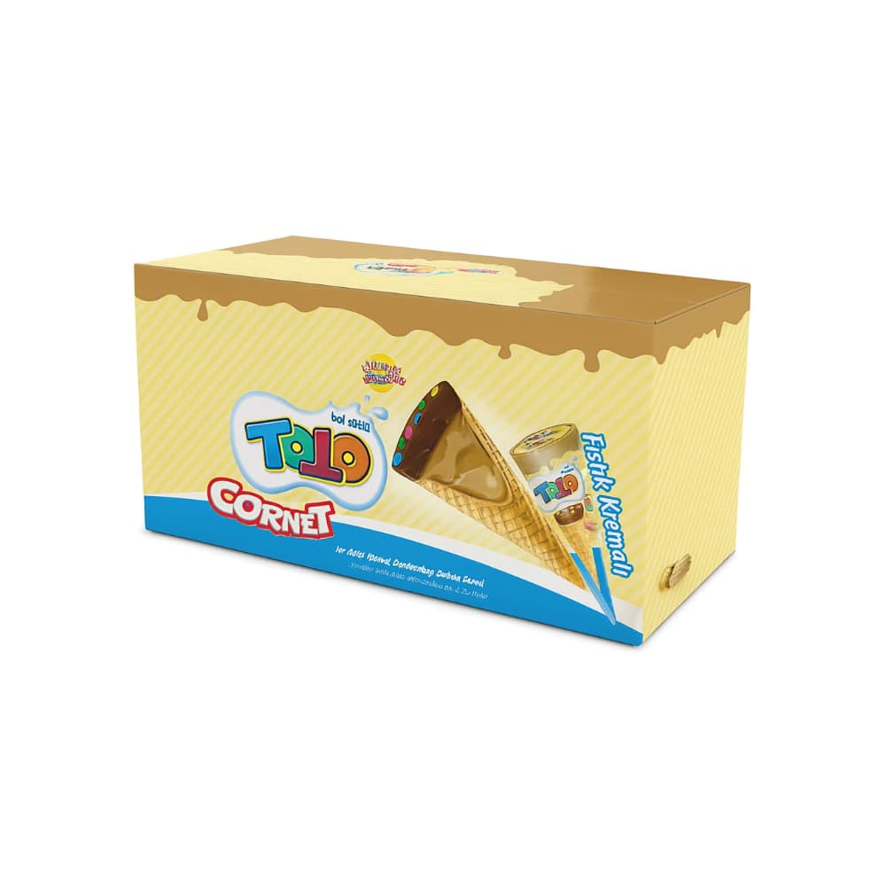 Caja de cono de barquillo y mani Toto Cornet (24 U) - Miniatura 3