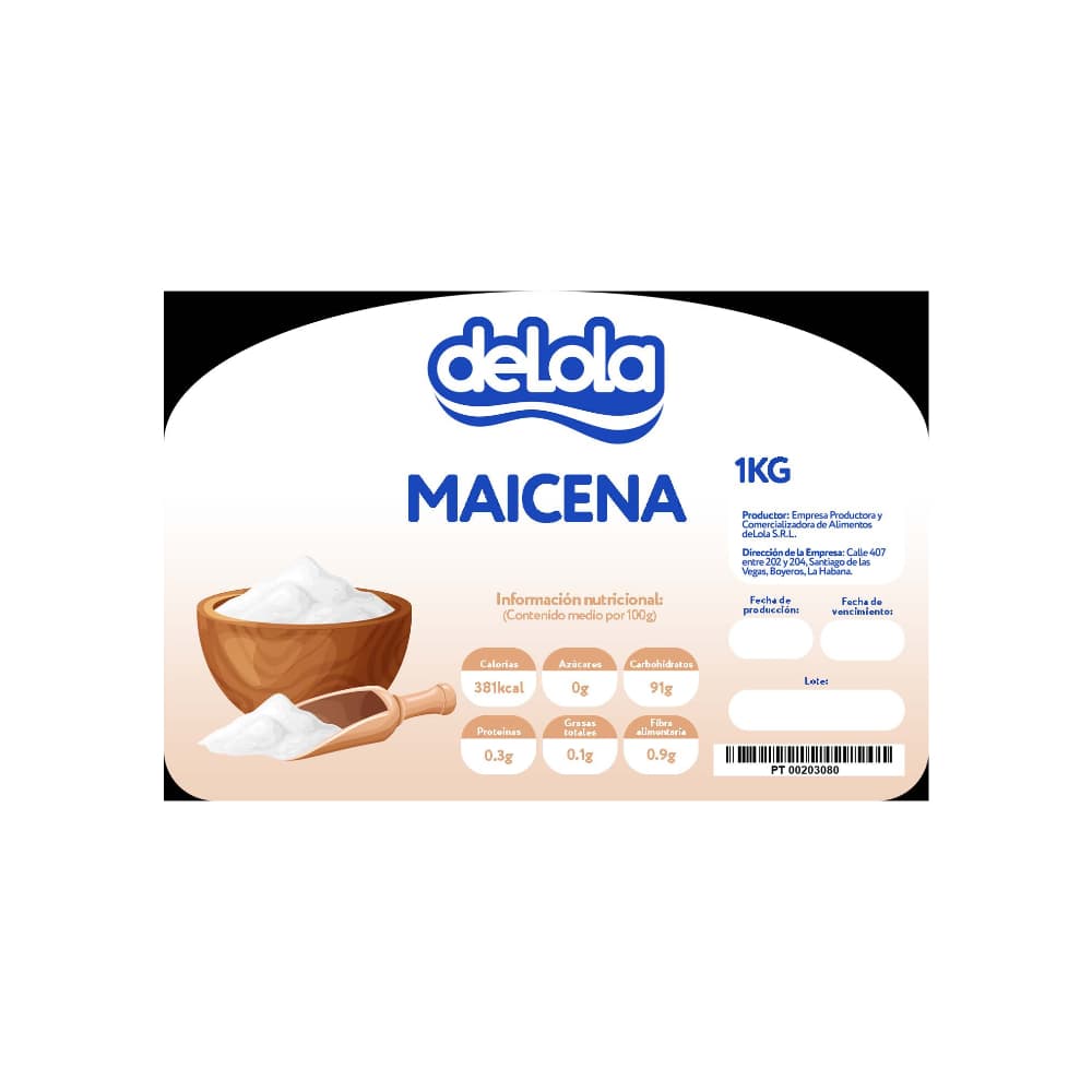 Maicena deLola (1 kg / 2.2 lb) - Miniatura 2