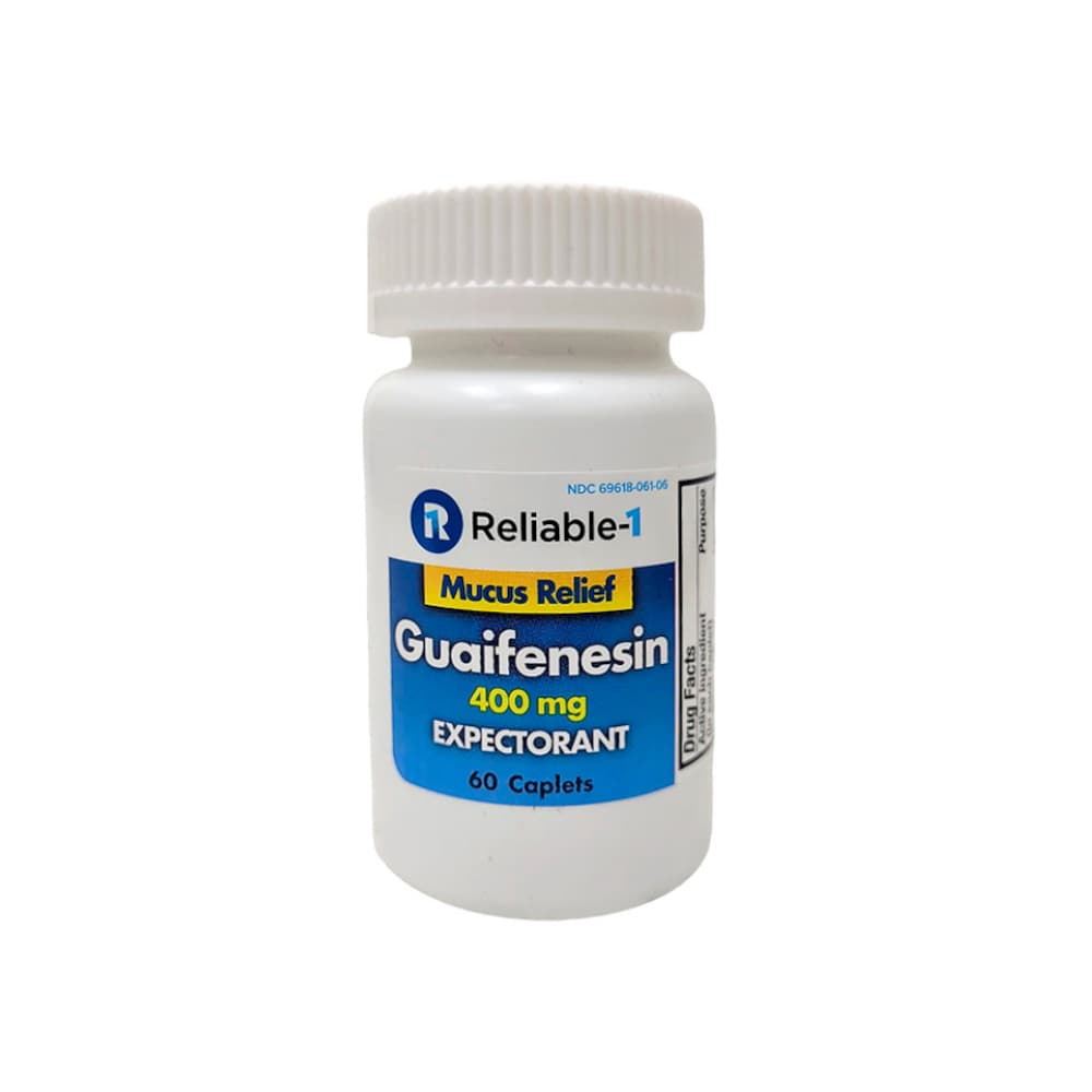Guaifenesina 400 mg Reliable1 (60 cápsulas) - Miniatura 2
