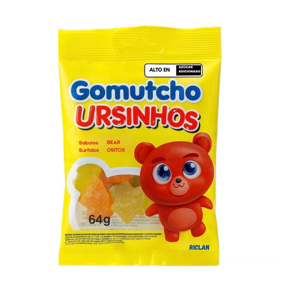 Gomitas de sabores surtidos Ursinhos Gomutcho (64 g / 2.25 oz) - Miniatura 1