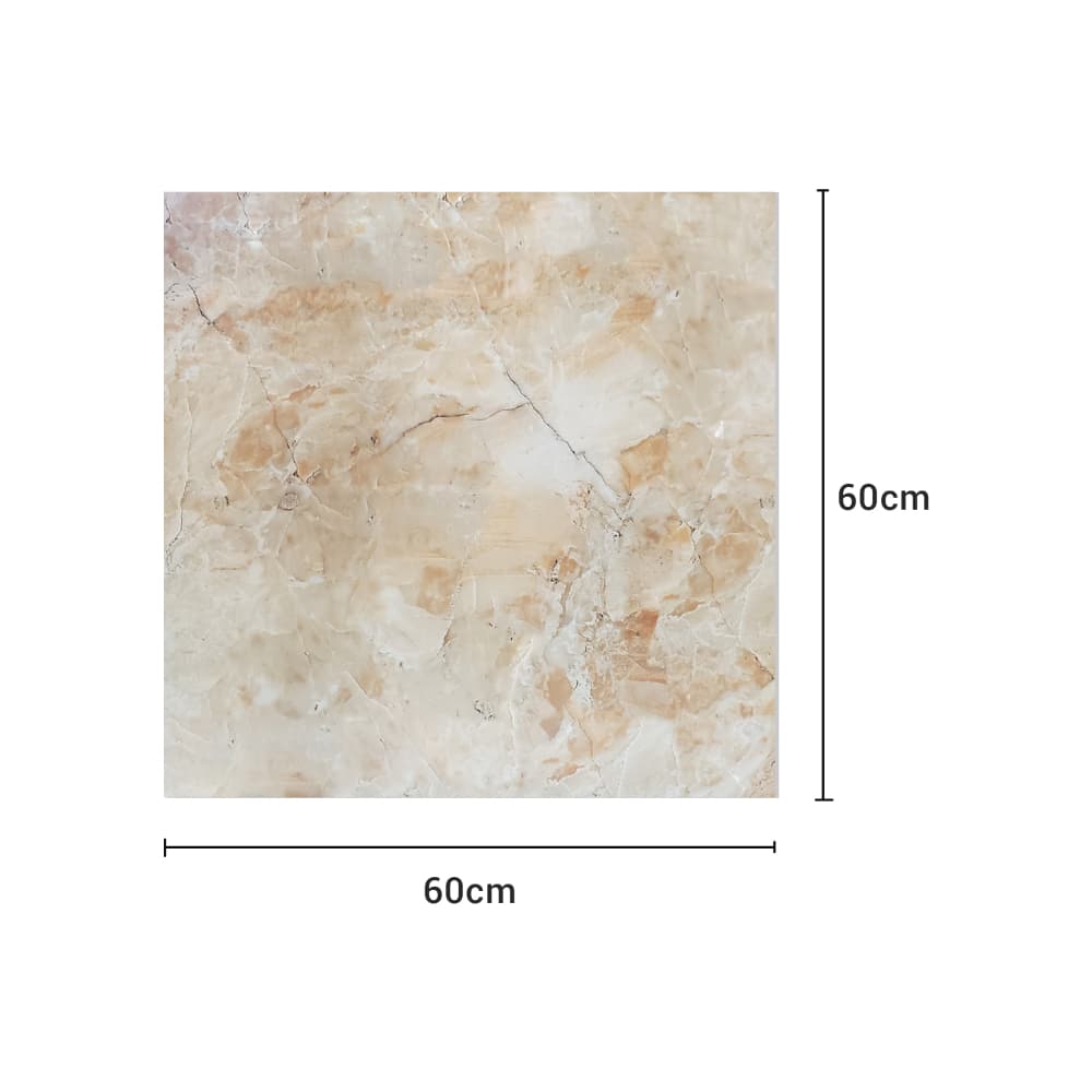 Caja de losas marrón pulido de porcelana esmaltada 600 mm x 600 mm Malu 1296-LT (4 U) - Miniatura 3