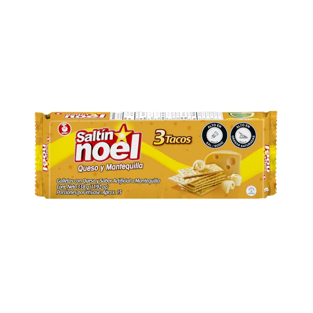 Galletas saladas sabor queso y mantequilla Saltín Noel (338 g / 11.92 oz) - Miniatura 3