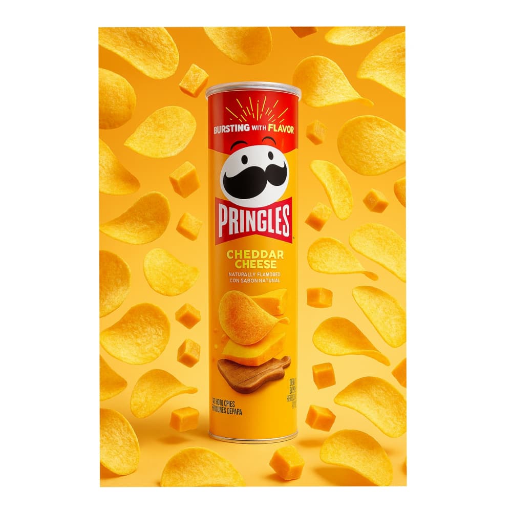 Papas sabor queso cheddar Pringles (158 g / 5.57 oz) - Miniatura 3