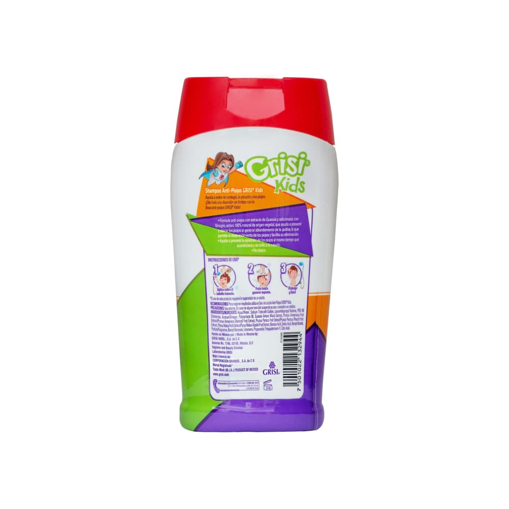Champú anti piojos 2 en 1 Grisi Kids (300 ml) - Miniatura 3