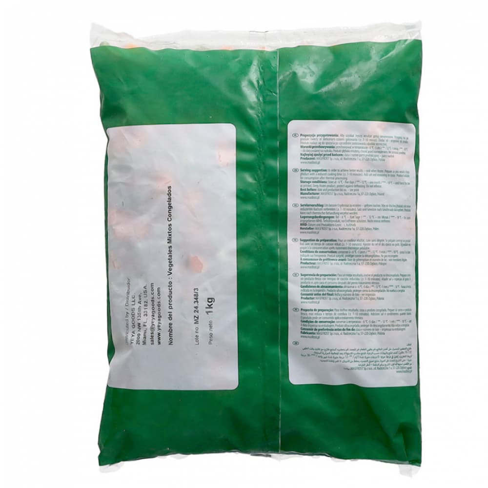 Vegetales mixtos congelados Veggers (1 kg / 2.2 lb) - Miniatura 4