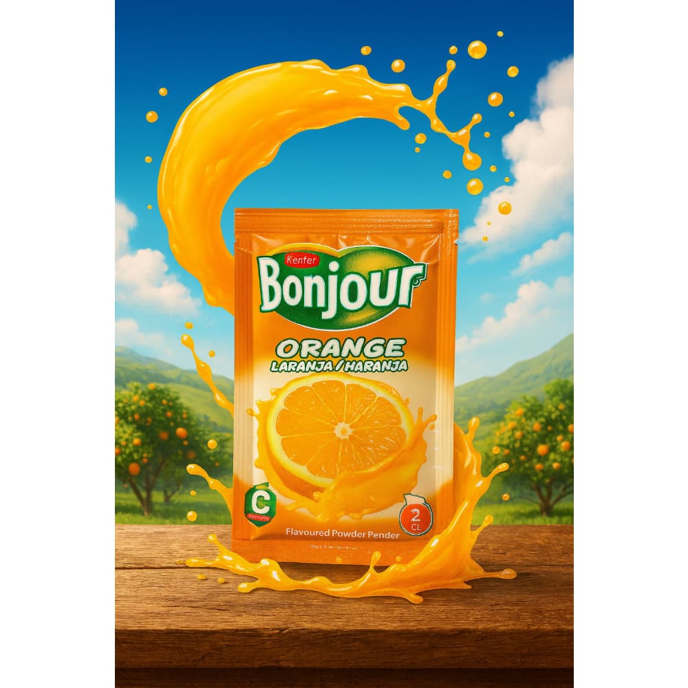 Refresco instantáneo sabor naranja Bonjour Kenter (24 x 10 g) - Miniatura 4