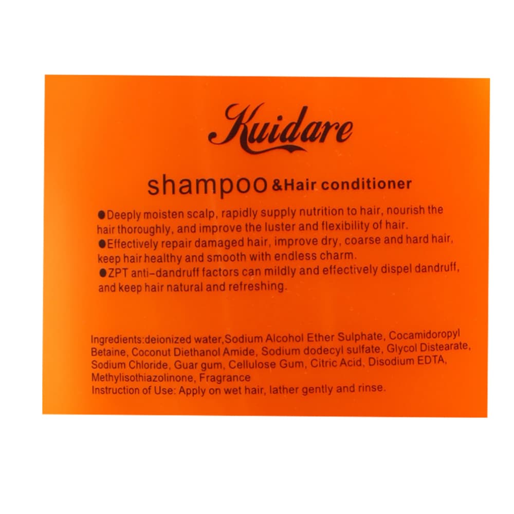 Champú y acondicionador para el cabello con aroma a zanahoria Kuidare (1000 ml) - Miniatura 2