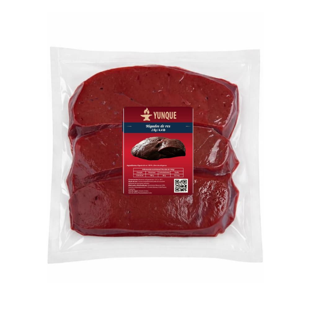 Hígado de res Yunque (2 kg / 4.4 lb) - Miniatura 1