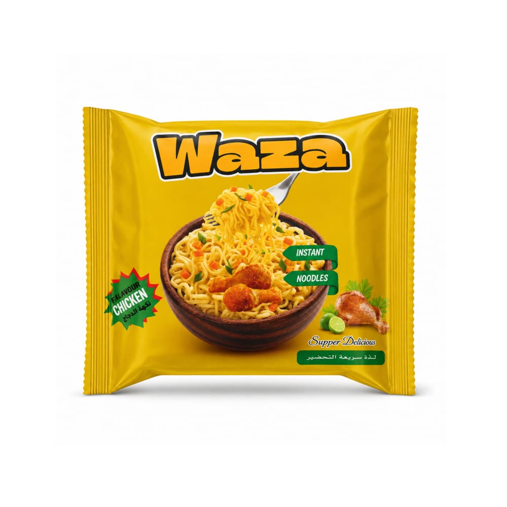Sopa instantánea con fideos sabor pollo Waza (55 g / 1.9 oz) - Miniatura 1