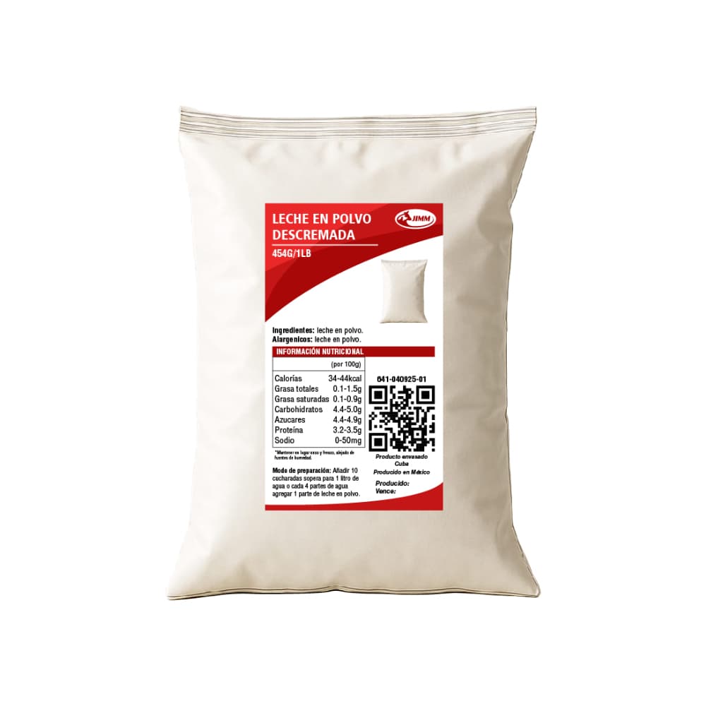 Leche en polvo descremada Jimm (454 g / 1 lb) - Miniatura 1