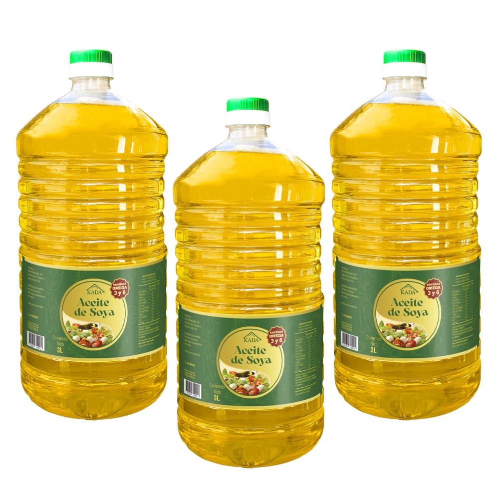 Aceite de soya Kada (3 x 3L) - Imagen 1