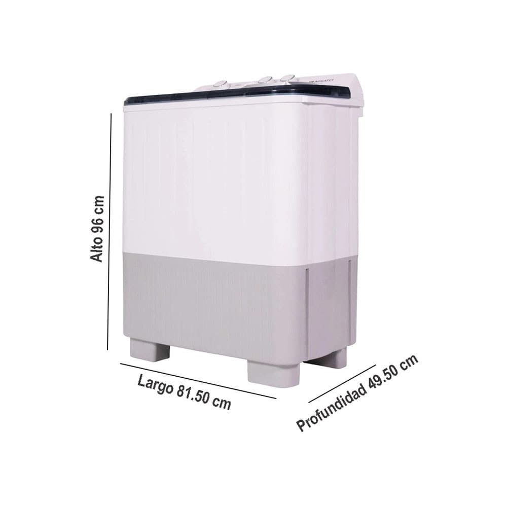 Lavadora semiautomática de 12 kg Nisato NWM-1210PXL - Miniatura 4