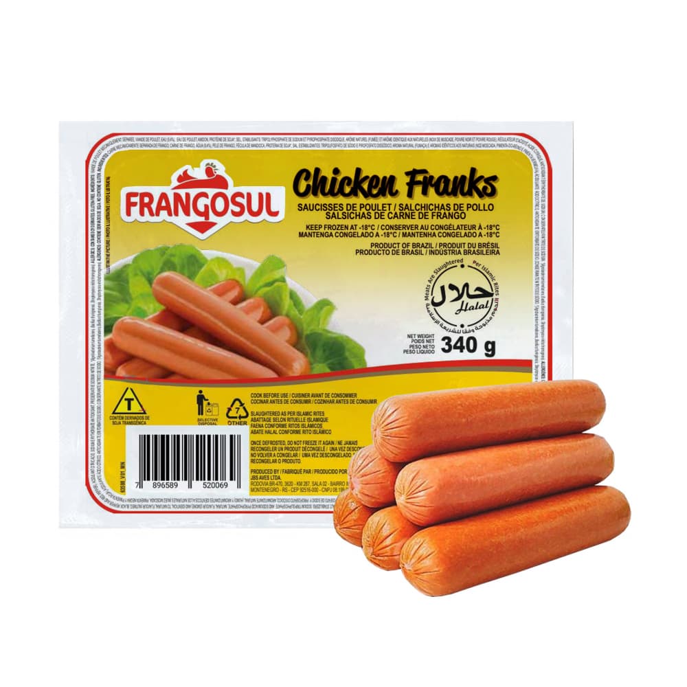Salchichas de pollo Frangosul (340 g / 12 oz) - Imagen 1