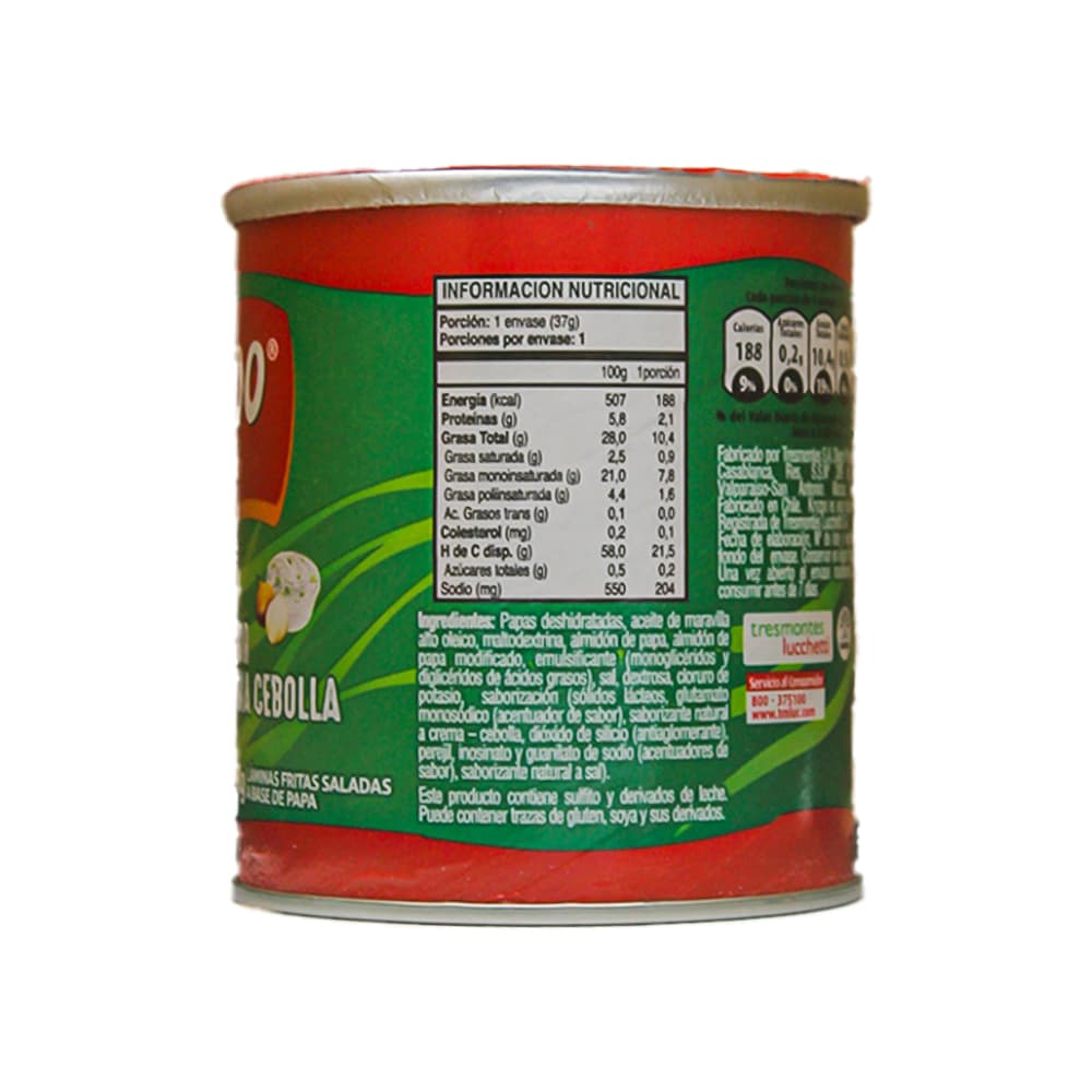Papas fritas sabor crema cebolla Kryzpo (37 g / 1.3 oz) - Miniatura 8