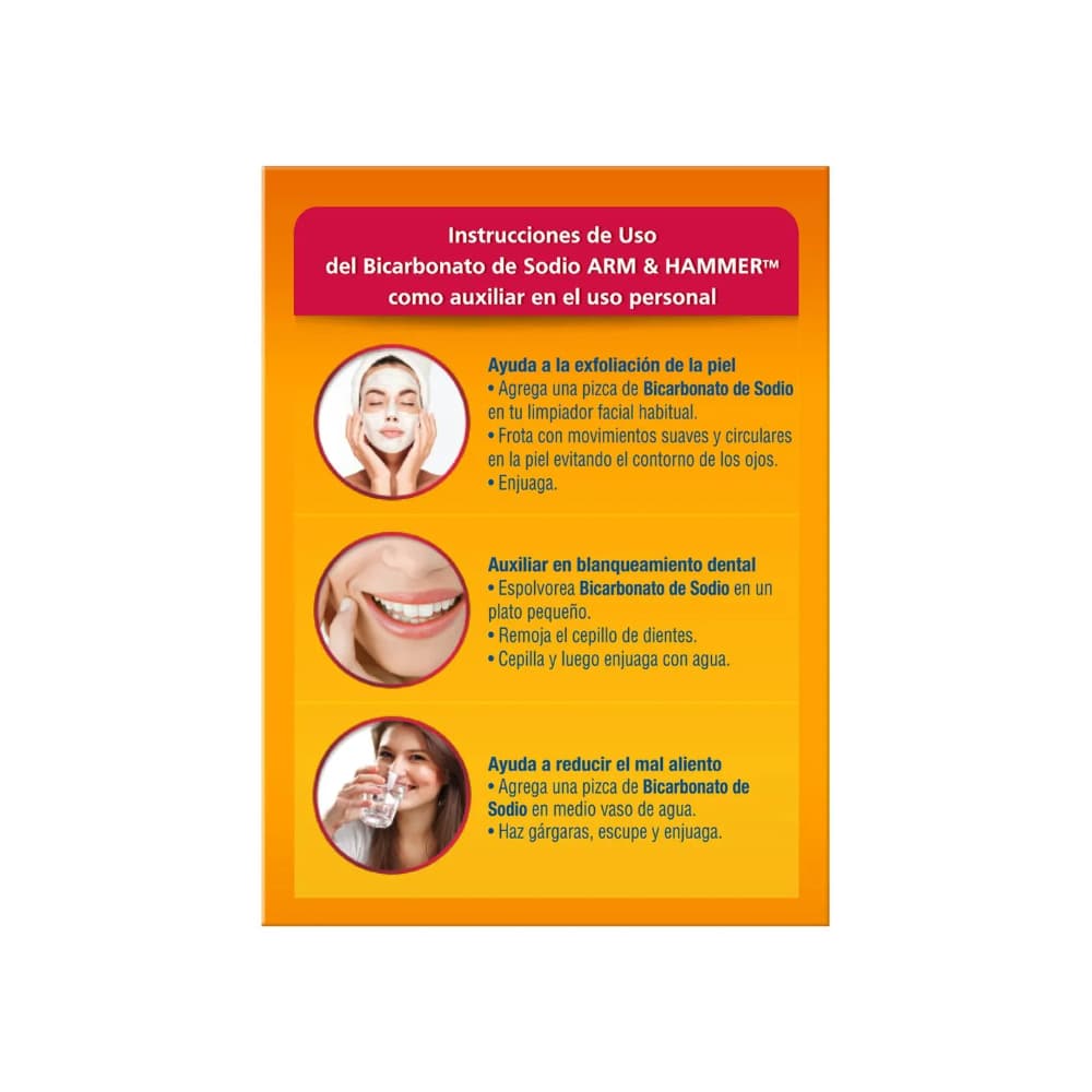 Bicarbonato de sodio para uso personal Arm & Hammer (227 g / 8 oz) - Miniatura 5