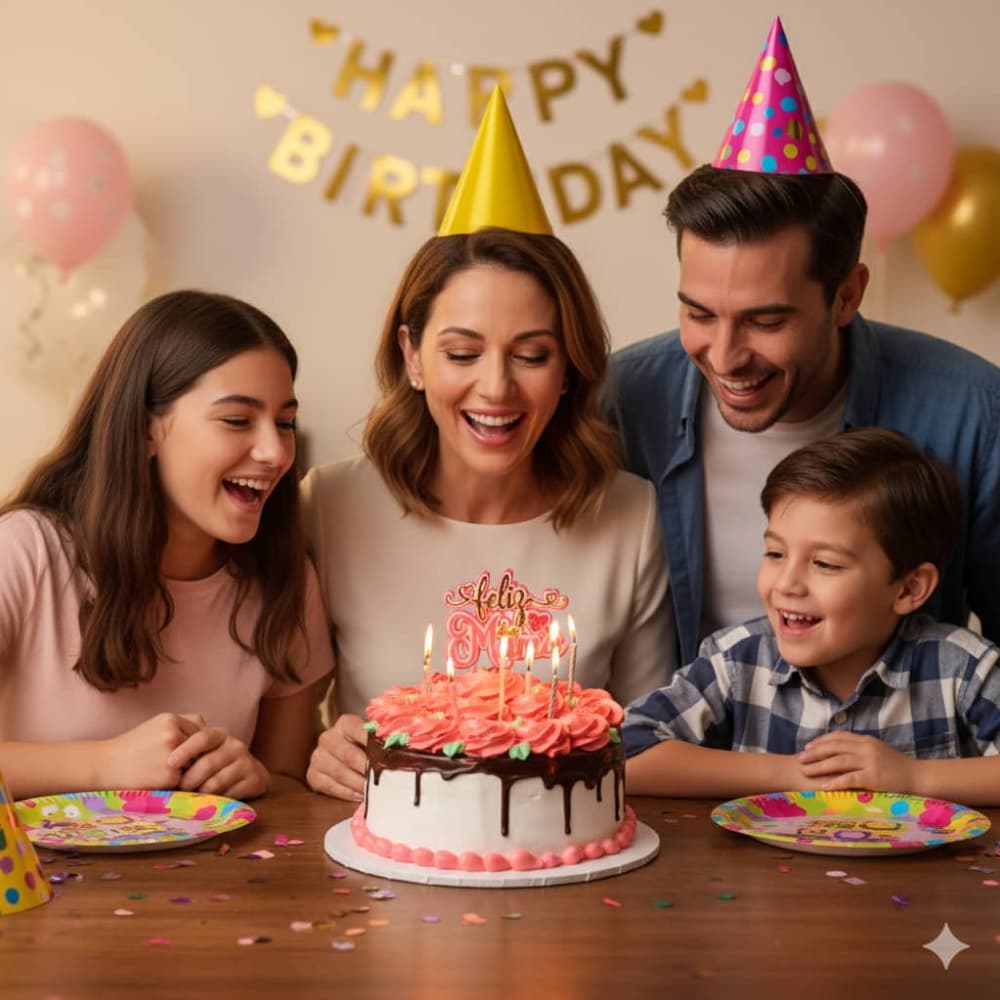 Cake para el Día de las Madres fresa bombón Sweet Love MCH Panaderia (12 comensales) - Miniatura 3