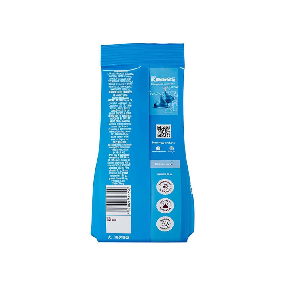 Chocolate con leche fiesta azul marino Kisses Hershey's (190 g / 6.7 oz) - Miniatura 2